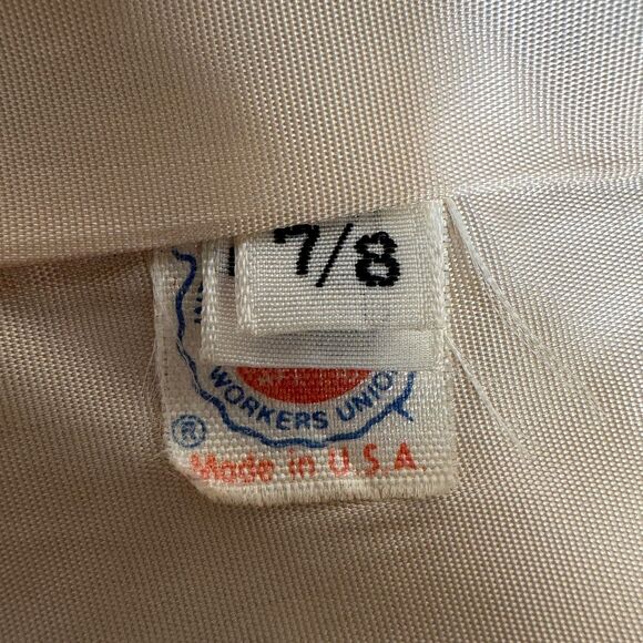 Womans Vintage BRAETAN Beige Wool Long Double Breasted OverCoat Topcoat MEDIUM - Picture 9 of 11